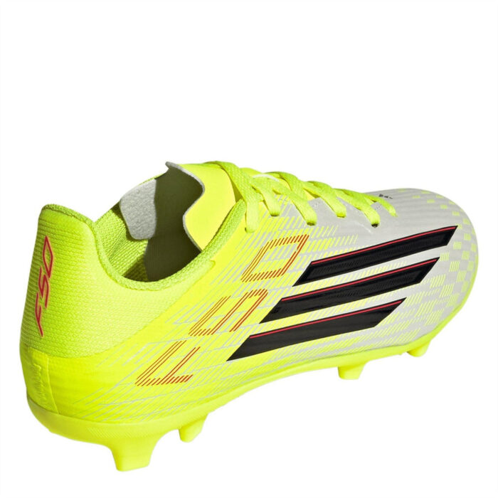 adidas F50 Junior Firm Ground Football Boots – Solar Yellow – view 4