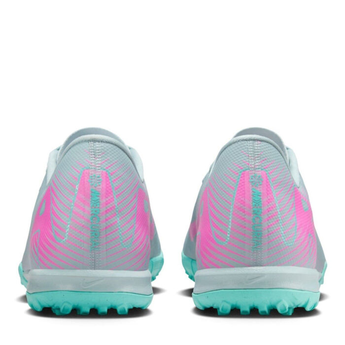 Nike Mens Zoom Mercurial Vapor 16 Turf Football Boots – Grey/Pink – view 5