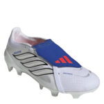 adidas Predator Firm Ground Football Boots – White/Blue – view 3