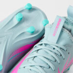Nike Zoom Mercurial Vapor 16 Junior Firm Ground Football Boots – Grey/Pink – view 5