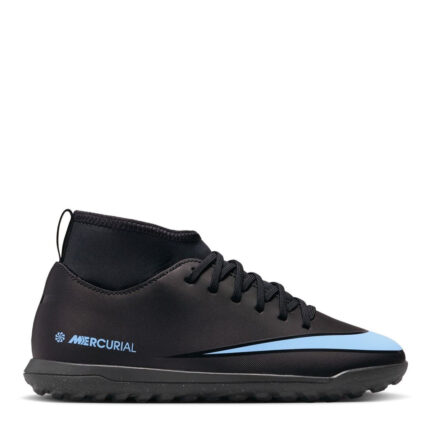 Nike Mercurial Superfly 10 Junior Turf Football Boots – Black/Black