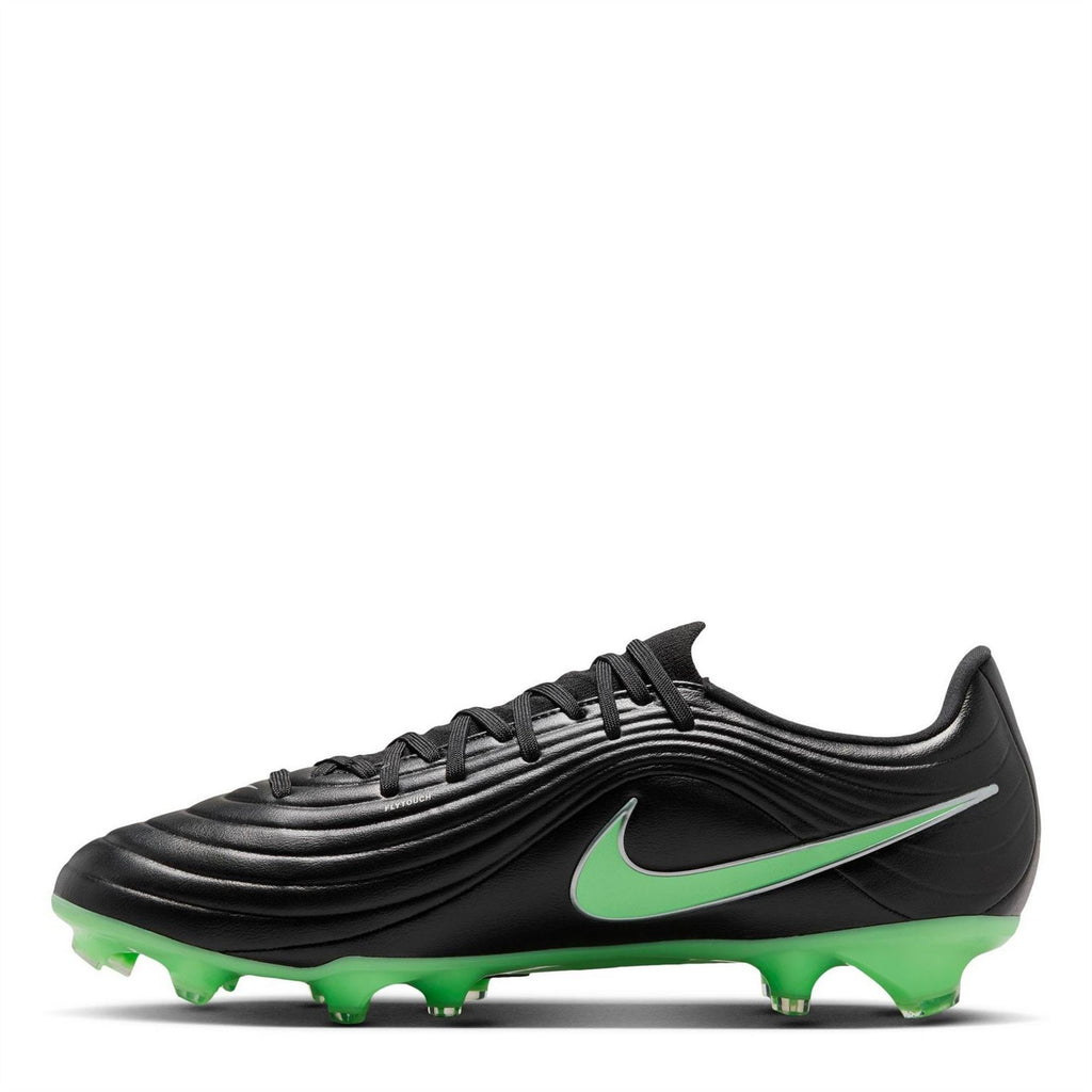 Nike Firm Ground Football Boots – Black/Green – view 2