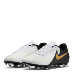 Nike Phantom Gx Ii Junior Firm Ground Football Boots – White/Blk/Gold – view 4