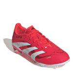 adidas Predator Junior Firm Ground Football Boots – Red/White – view 3