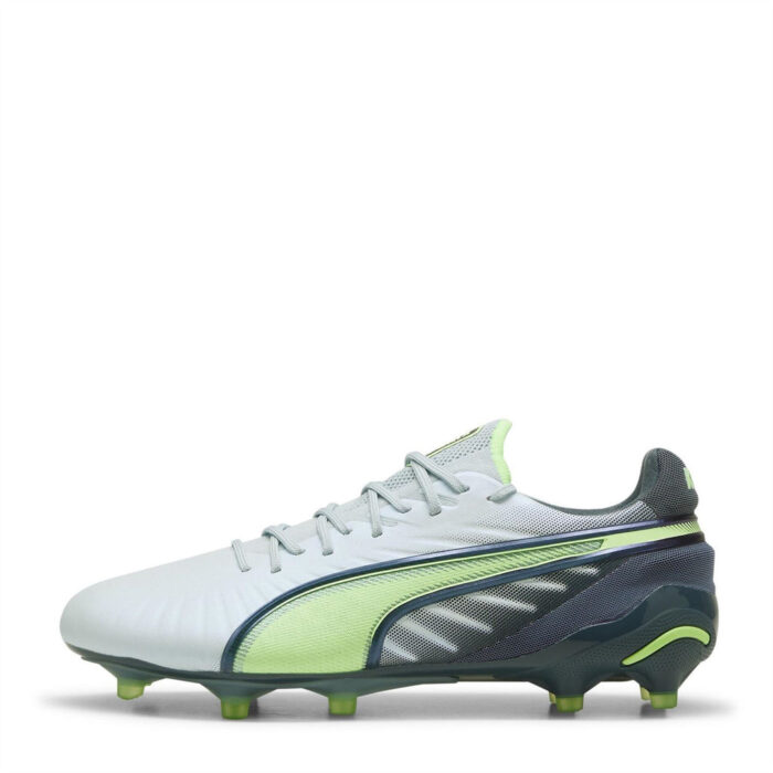 Puma Womens King Firm Ground Football Boots – Grey/Yellow – view 2