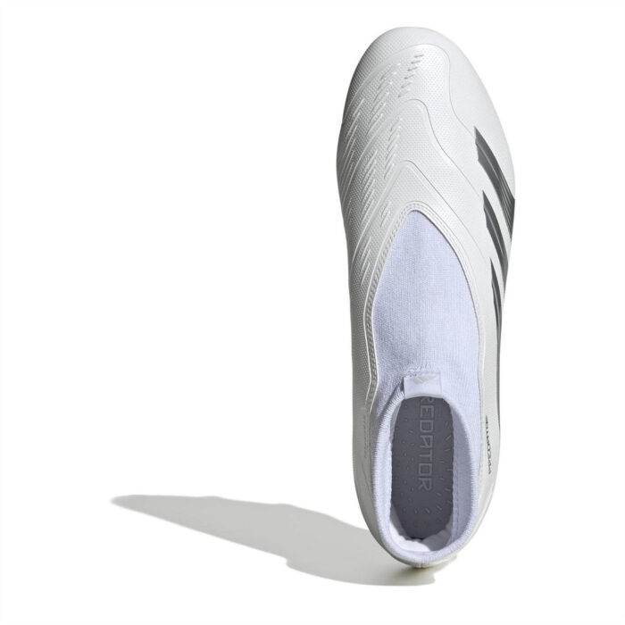 adidas Predator 24 Firm Ground Football Boots – White/Silver – view 5