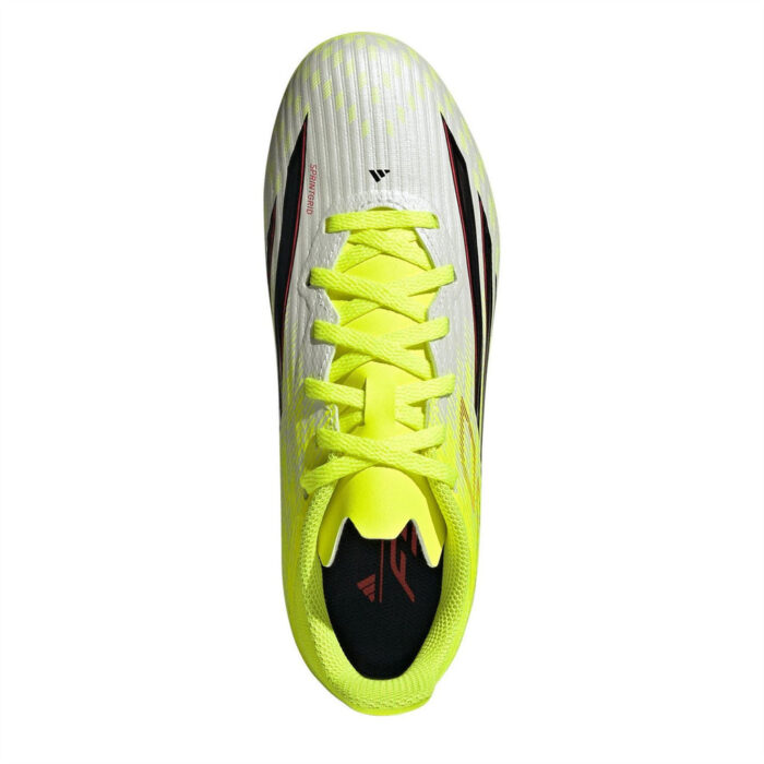 adidas F50 Junior Firm Ground Football Boots – Solar Yellow – view 5