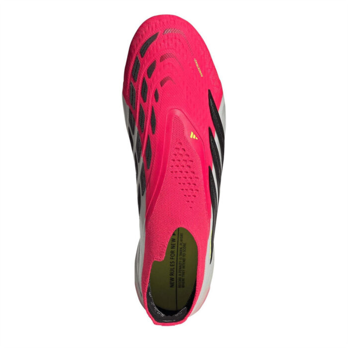 adidas Predator Firm Ground Football Boots – Red/Blk/White – view 6