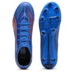 Puma Ultra 6 Firm Ground Football Boots – Blue/White – view 3
