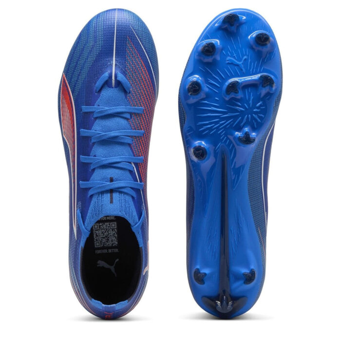 Puma Ultra 6 Firm Ground Football Boots – Blue/White – view 3