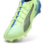 Puma Womens Ultra 5 Firm Ground Football Boots – Green/Wht/Blue – view 6