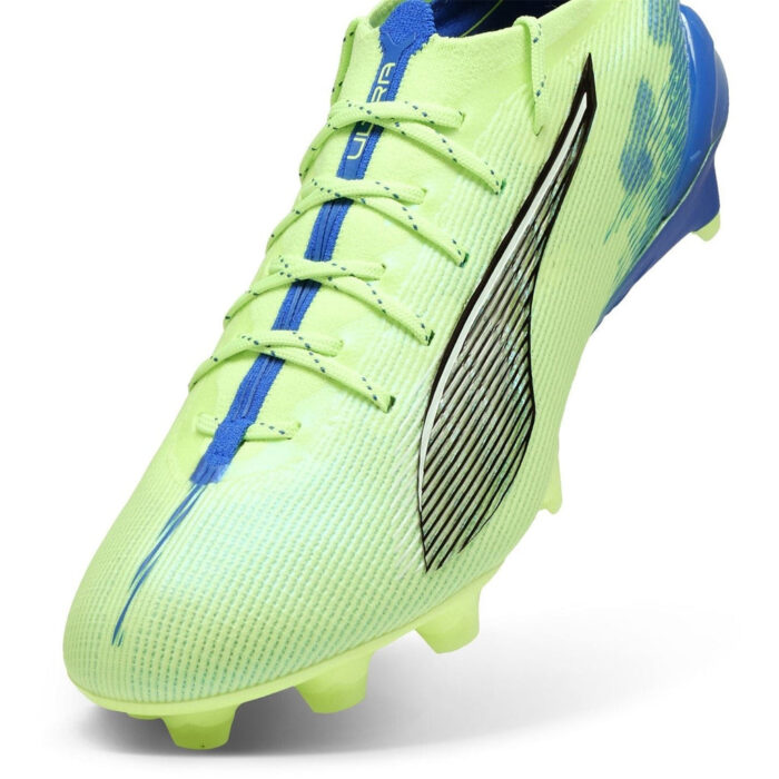 Puma Womens Ultra 5 Firm Ground Football Boots – Green/Wht/Blue – view 6