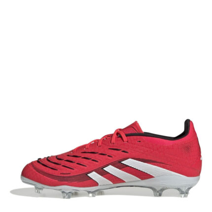 adidas Predator Junior Firm Ground Football Boots – Red/White – view 2