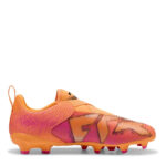Puma 8 Junior Firm Ground Football Boots – Orange/Black – view 4