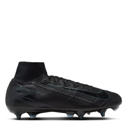 Nike Zoom Mercurial Superfly 10 Soft Ground Football Boots – Black/Green