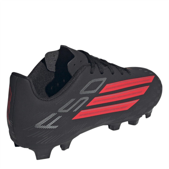 adidas F50 Messi Junior Firm Ground Football Boots – Black/Red – view 4