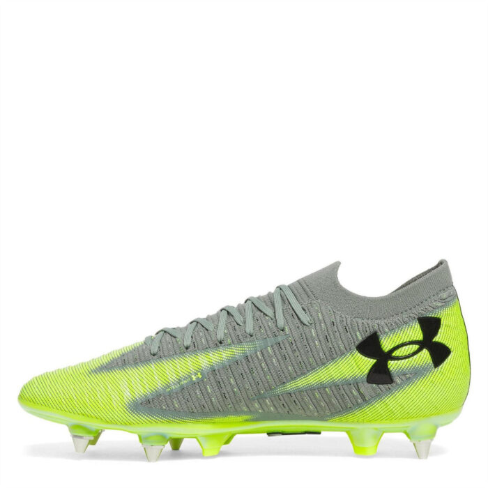 Under Armour Shoody Junior Firm Ground Football Boots – Green – view 2