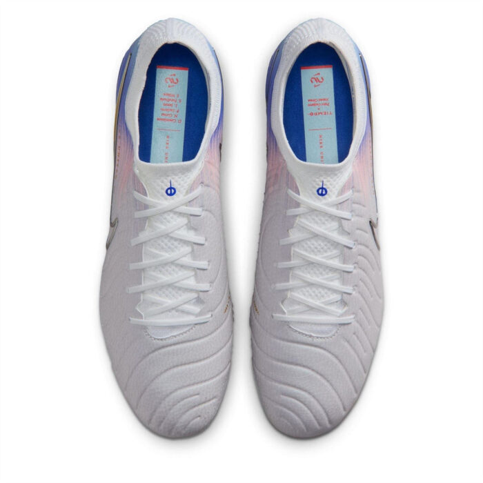 Nike Tiempo Legend 10 Firm Ground Football Boots – Grey/Blue - Image 6