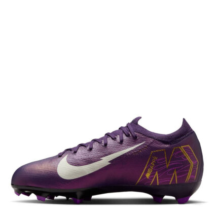Nike Mercurial Vapor 16 Junior Firm Ground Football Boots – Purple/Ivory – view 2