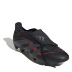 adidas Predator Soft Ground Football Boots – Black/Grey – view 3