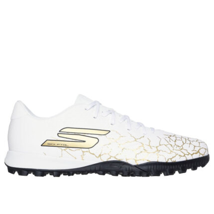 Skechers Skx_01 Gold Turf Football Boots – White/Gold