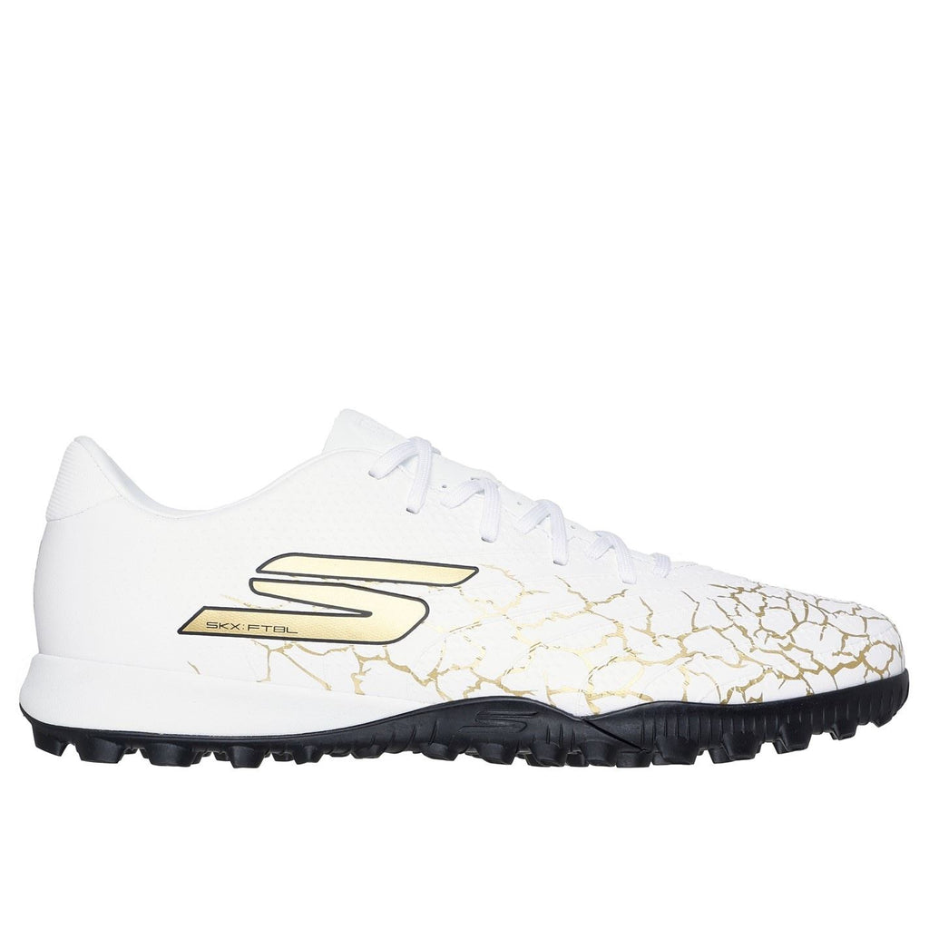 Skechers Skx_01 Gold Turf Football Boots – White/Gold