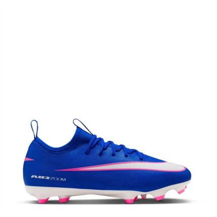 Nike Zoom Mercurial Vapor 16 Junior Firm Ground Football Boots – Blue/Wht/Pink