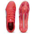 Puma King Firm Ground Football Boots – Red/White – view 3