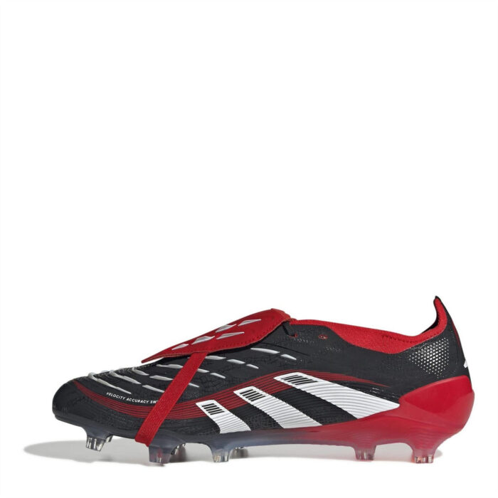 adidas Predator Firm Ground Football Boots – Red/Black – view 8