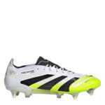 adidas Predator Soft Ground Football Boots – White/Blk/Lemon – view 4