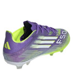 adidas F50 Junior Firm Ground Football Boots – Purple/White – view 4