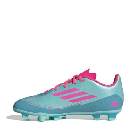 adidas F50 Junior Firm Ground Football Boots – Blue/Pink – view 2