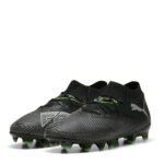 Puma Future 8 Junior Firm Ground Football Boots – Black/Green - Image 7