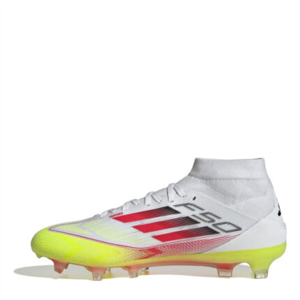 adidas Womens F50 Firm Ground Football Boots – White/Red – view 2