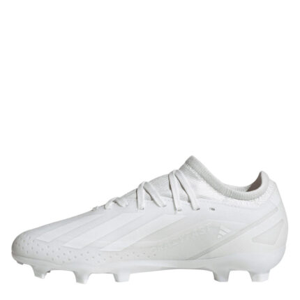 adidas X Crazyfast Junior Firm Ground Football Boots – White/White – view 2