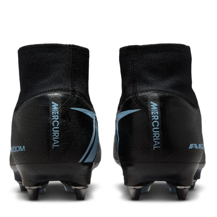 Nike Zoom Mercurial Superfly 10 Soft Ground Football Boots – Black/Blue – view 5