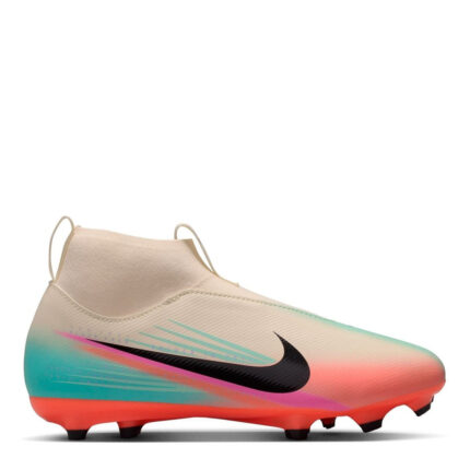 Nike Zoom Mercurial Superfly 10 Junior Firm Ground Football Boots – Grey/Black