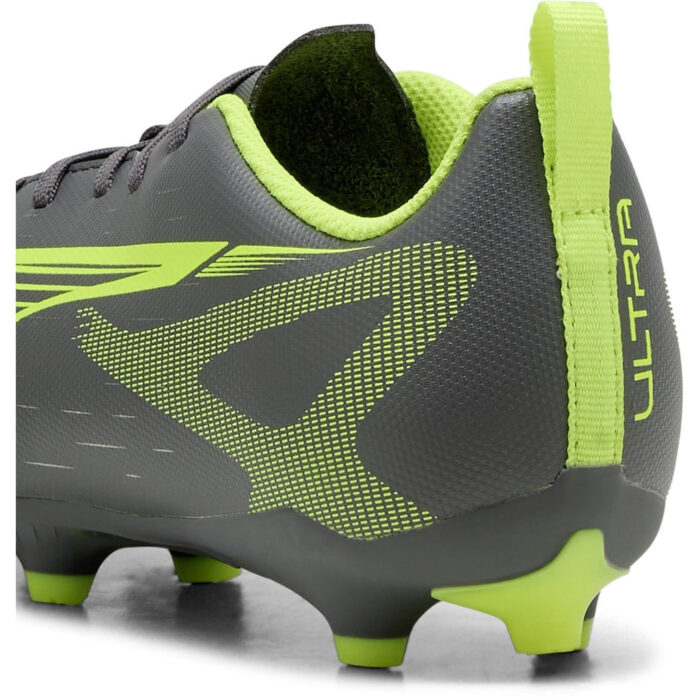 Puma Ultra Junior Firm Ground Football Boots – Silver/Yellow - Image 5