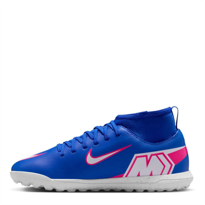 Nike Mercurial Superfly 10 Junior Turf Football Boots – Blue/Wht/Pink - Image 2