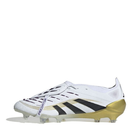 adidas Predator Firm Ground Football Boots – White/Blk/Gold – view 2