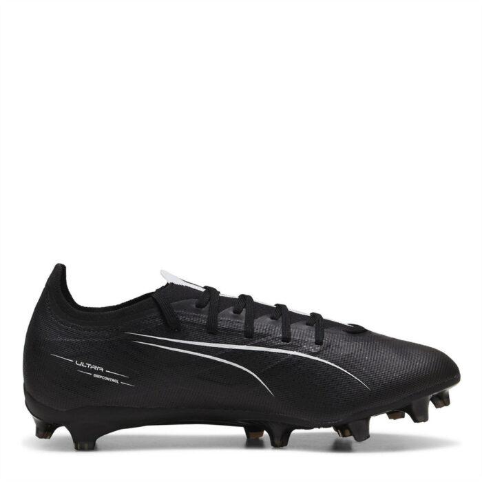 Puma Ultra 5 Firm Ground Football Boots – Black/White – view 5