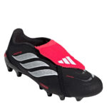adidas Predator Fold Over Tongue Turf Football Boots – Black/White/Red – view 3