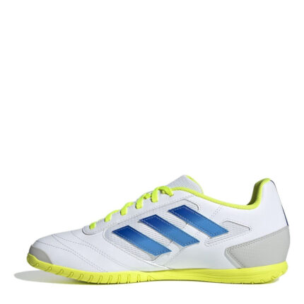 adidas Super Indoor Football Boots – White/Blue/Yllw – view 2