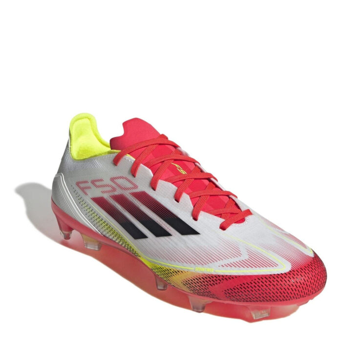 adidas F50 Firm Ground Football Boots – White/Red – view 3