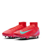 Nike Zoom Mercurial Superfly 10 Soft Ground Football Boots – Red/Green – view 4