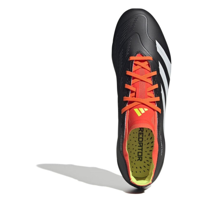 adidas Mens Predator Firm Ground Football Boots – Black/White - Image 5