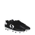 Sondico Strike Junior Firm Ground Football Boots – Black/White – view 4