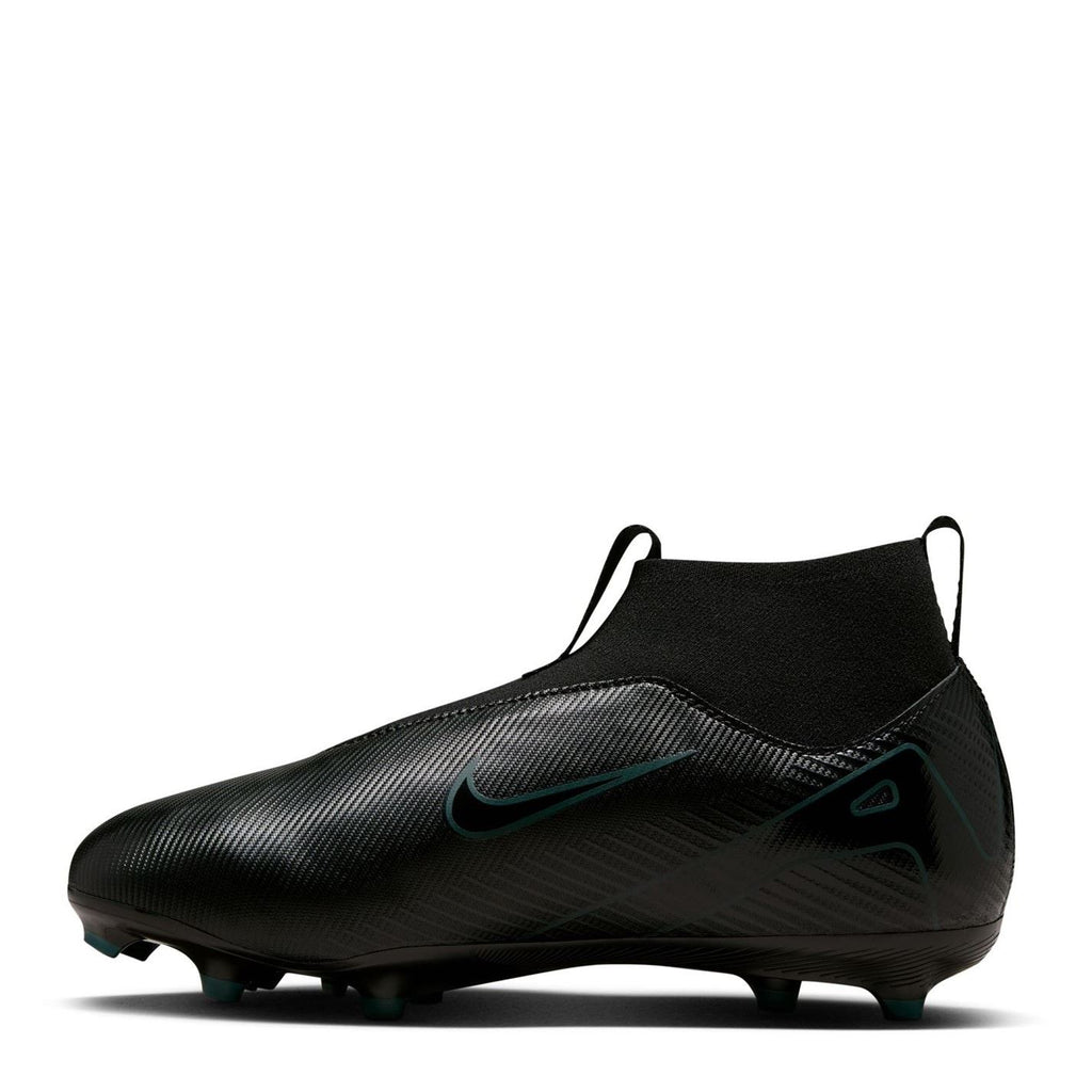 Nike Zoom Mercurial Superfly 10 Junior Firm Ground Football Boots – Black/Green – view 2