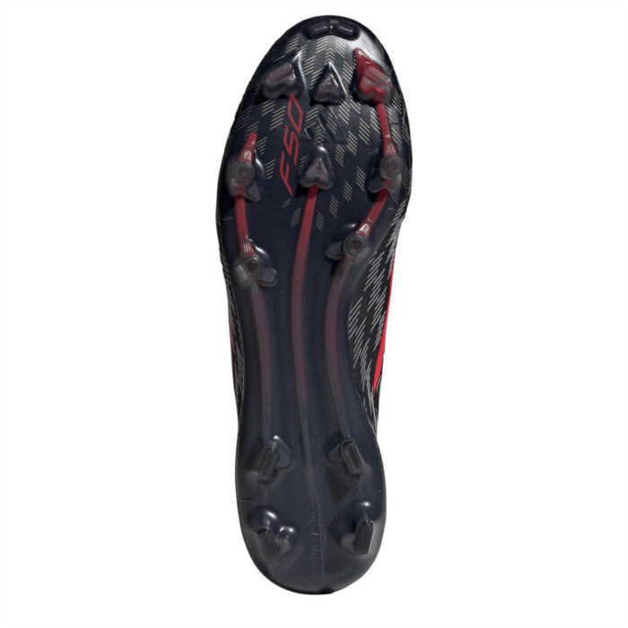 adidas F50 Firm Ground Football Boots – Black/Red - Image 6