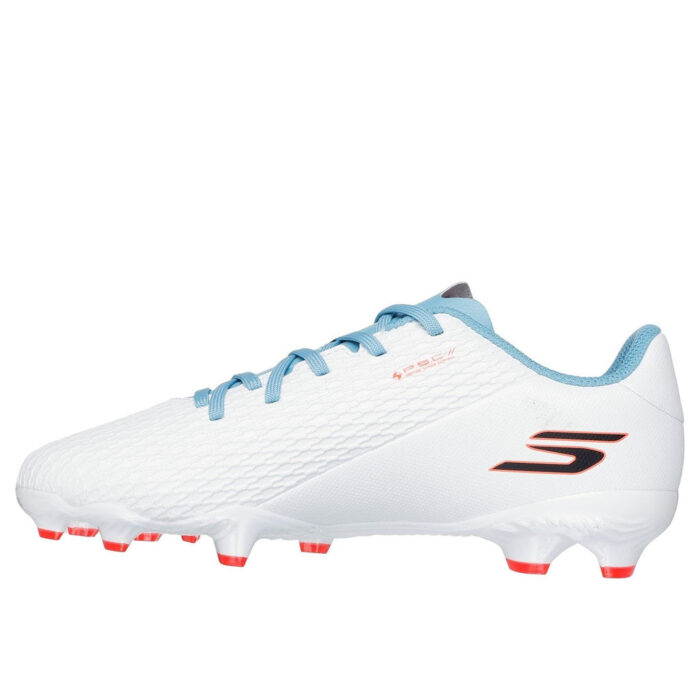 Skechers Skx.2 Junior Firm Ground Football Boots – White/Blue – view 2